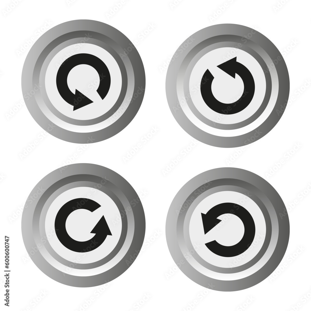 Flat button with arrow. Icon set. Vector illustration. Flat button with arrow. Icon set. Vector illustration.