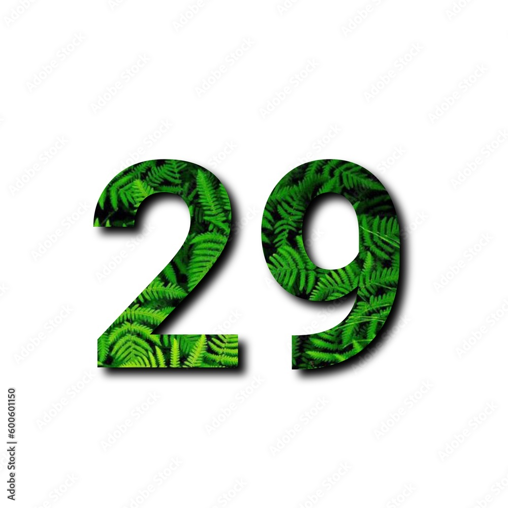 Design number 29 with leaf texture on white background. Design number 29 with leaf texture on white background.