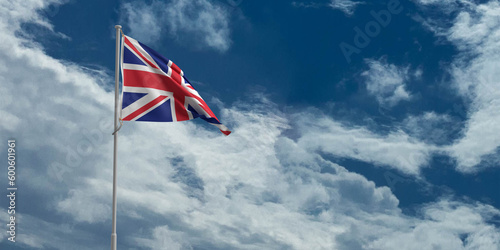 england uk united kingdom royal english king queen jack london jubilee happy birthday queens flag blue sky cloudy background copy space luxury ceremony national country britain union anniversary 