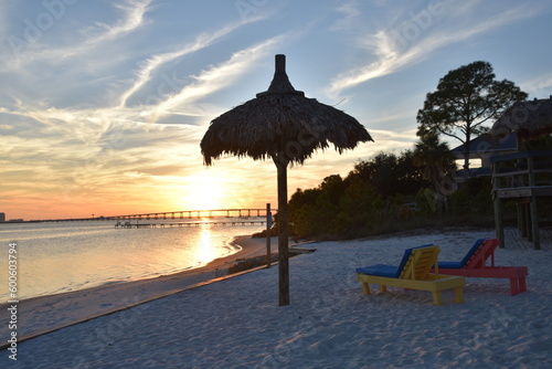 sunset at the beach