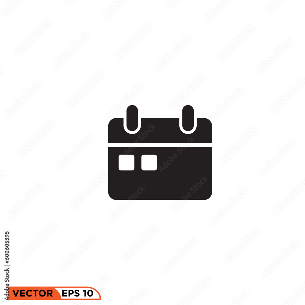 Icon vector graphic of calendar 