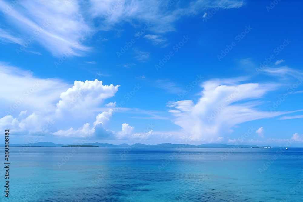 blue sky, clear sky, daylight, energetic, white, sunny, 