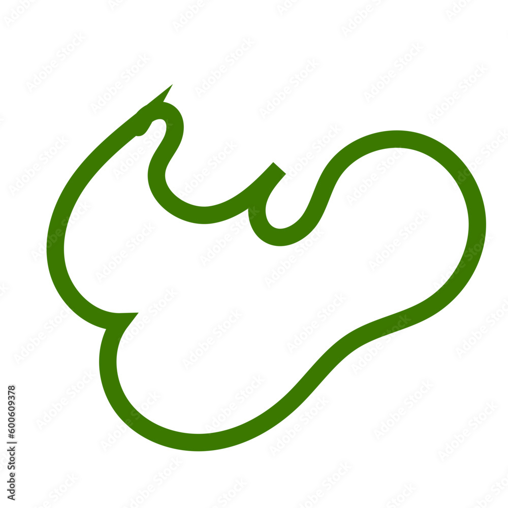 Green Abstract Shapes Outline Green Abstract Shapes Outline