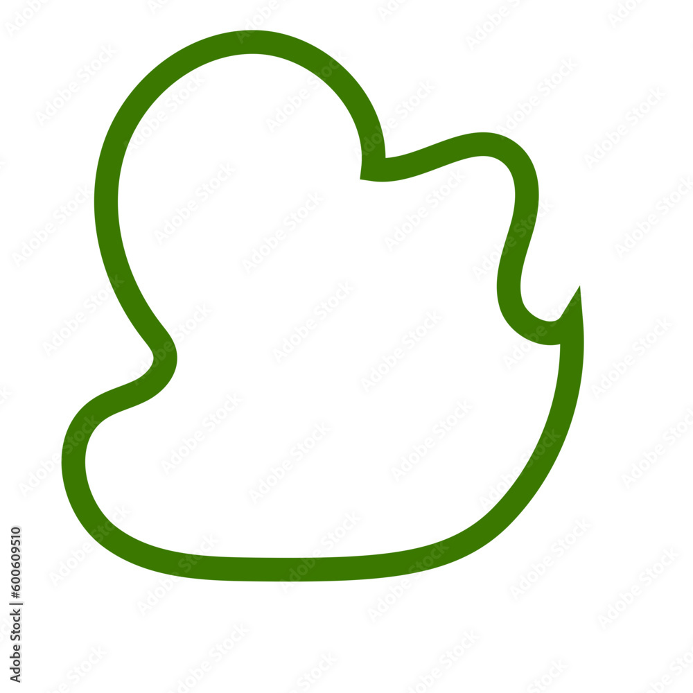 Green Abstract Shapes Outline Green Abstract Shapes Outline