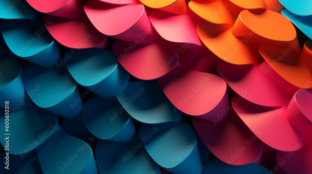 Generative AI, a 3D effect for a visually stunning website design Generative AI, a 3D effect for a visually stunning website design