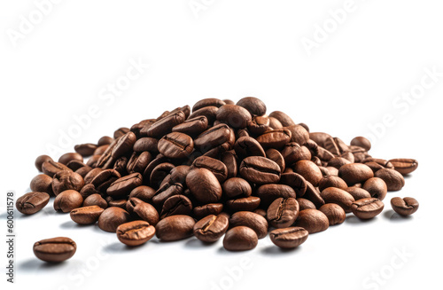 Coffee beans isolated on white background