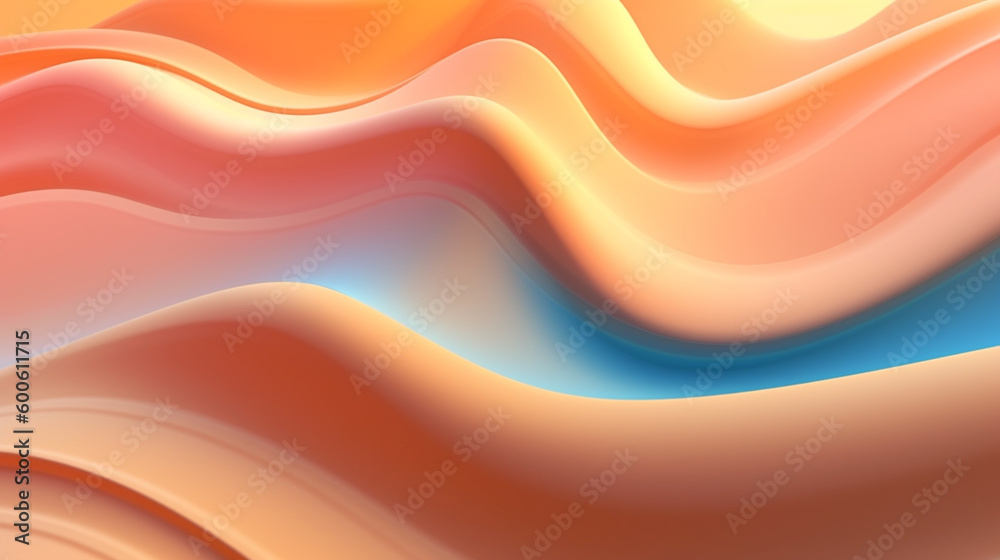 Generative AI, a fluid, organic shape for a natural and calming website design Generative AI, a fluid, organic shape for a natural and calming website design