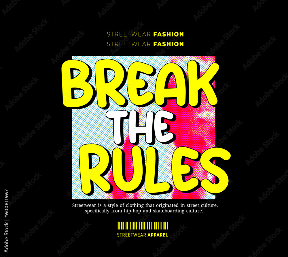 Fototapeta premium Urban Style Design, Streetwear and Typography. For Screen Printing Designs for T-shirts, Jackets and Sweaters.