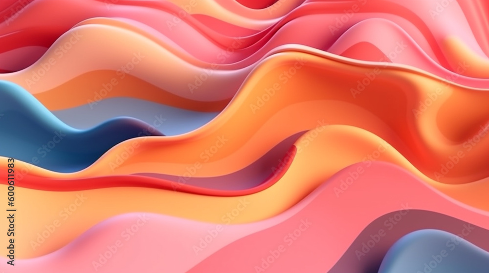 Generative AI, a fluid, organic shape for a natural and calming website design Generative AI, a fluid, organic shape for a natural and calming website design