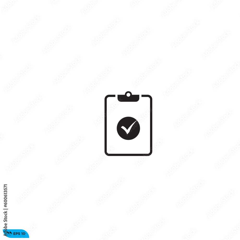 Icon vector graphic of Checkmark list Icon vector graphic of Checkmark list