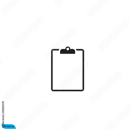 Icon vector graphic of clipboard check list