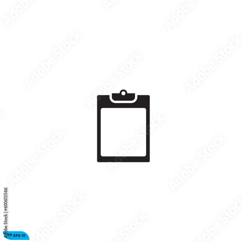 Icon vector graphic of clipboard check list