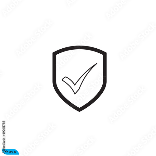 Icon vector graphic of Shield Check mark