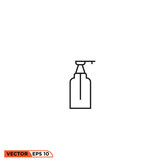Icon vector graphic of bottle soap