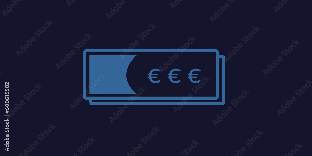 Euro Icon - Blue Euro Icon - Blue