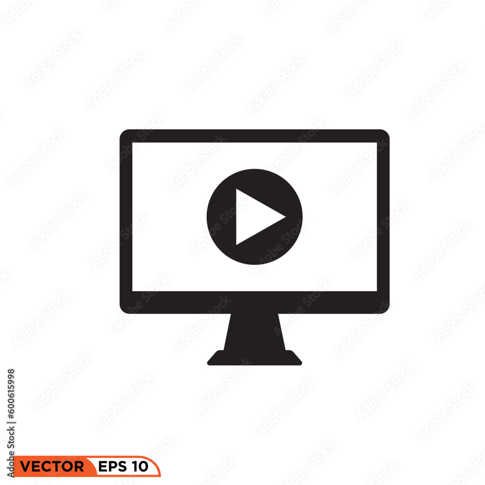 Icon vector graphic of Monitor