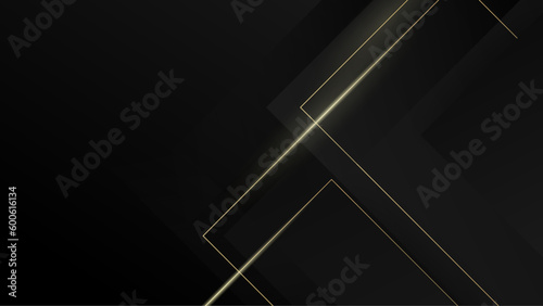 Dark background with golden abstract shapes