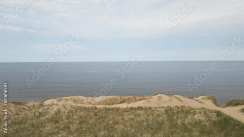 Dolling backwards from the edge of the dunes. photo