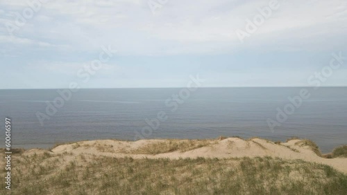 A view of the dunes and lake from Bronson Park. photo