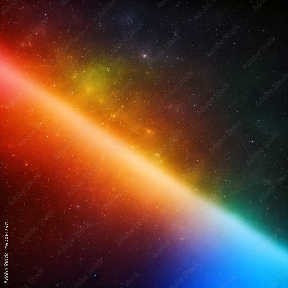 Colorful space line stars 