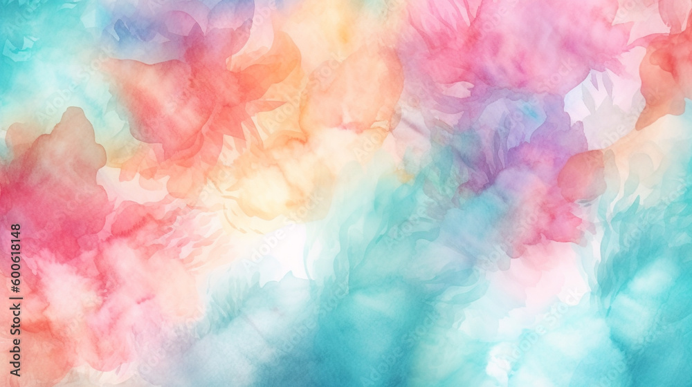 Generative AI, a watercolor effect for a soft and dreamy website design