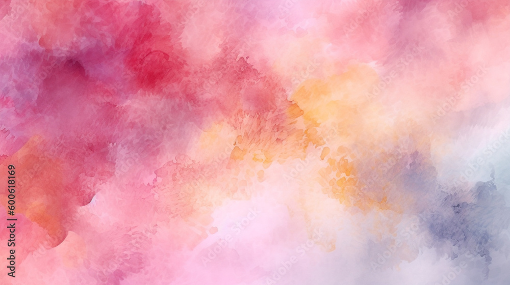 Generative AI, a watercolor effect for a soft and dreamy website design