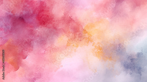 Generative AI  a watercolor effect for a soft and dreamy website design