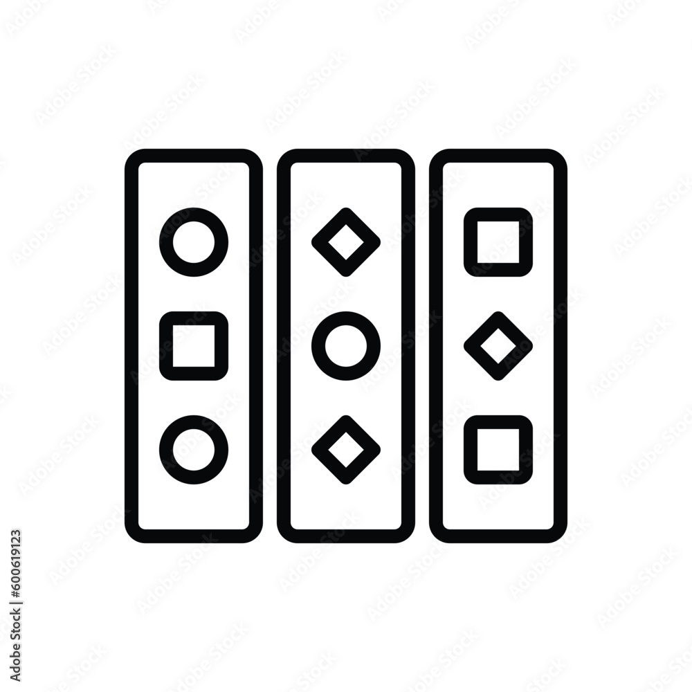 Black line icon for variations Black line icon for variations