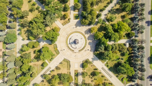Russia, Krasnodar - August 30, 2017: Monument to Catherine II - a monument in honor of Empress Catherine II in Krasnodar. It is located in Ekaterinensky Square. City of Krasnodar, Russia