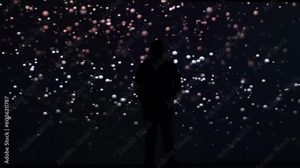 social network and art of the connections of a diferent and advanced tecnologic world night lightning. The Albert-László Barabási museum