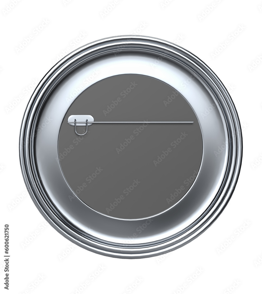 Blank Pin Badges Mockup Template. Souvenir badge pin button