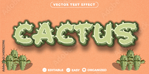 Cactus Text Effect,Fully Editable Font Text Effect