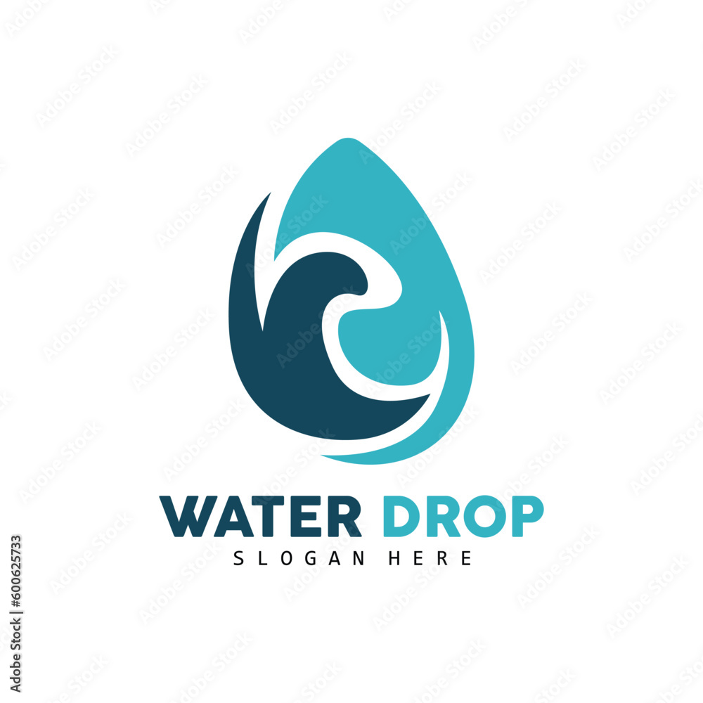 Water Drop Logo, Simple Vector, Elegant Design, Icon Symbol Template Water Drop Logo, Simple Vector, Elegant Design, Icon Symbol Template