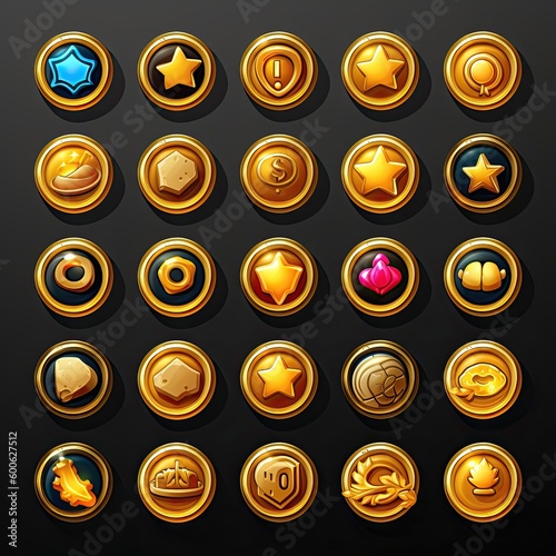 treasure gold coin game ai generated