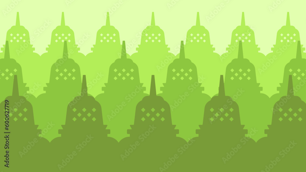 Buddhist Stupa Temple Vector Background Wallpaper Buddhist Stupa Temple Vector Background Wallpaper