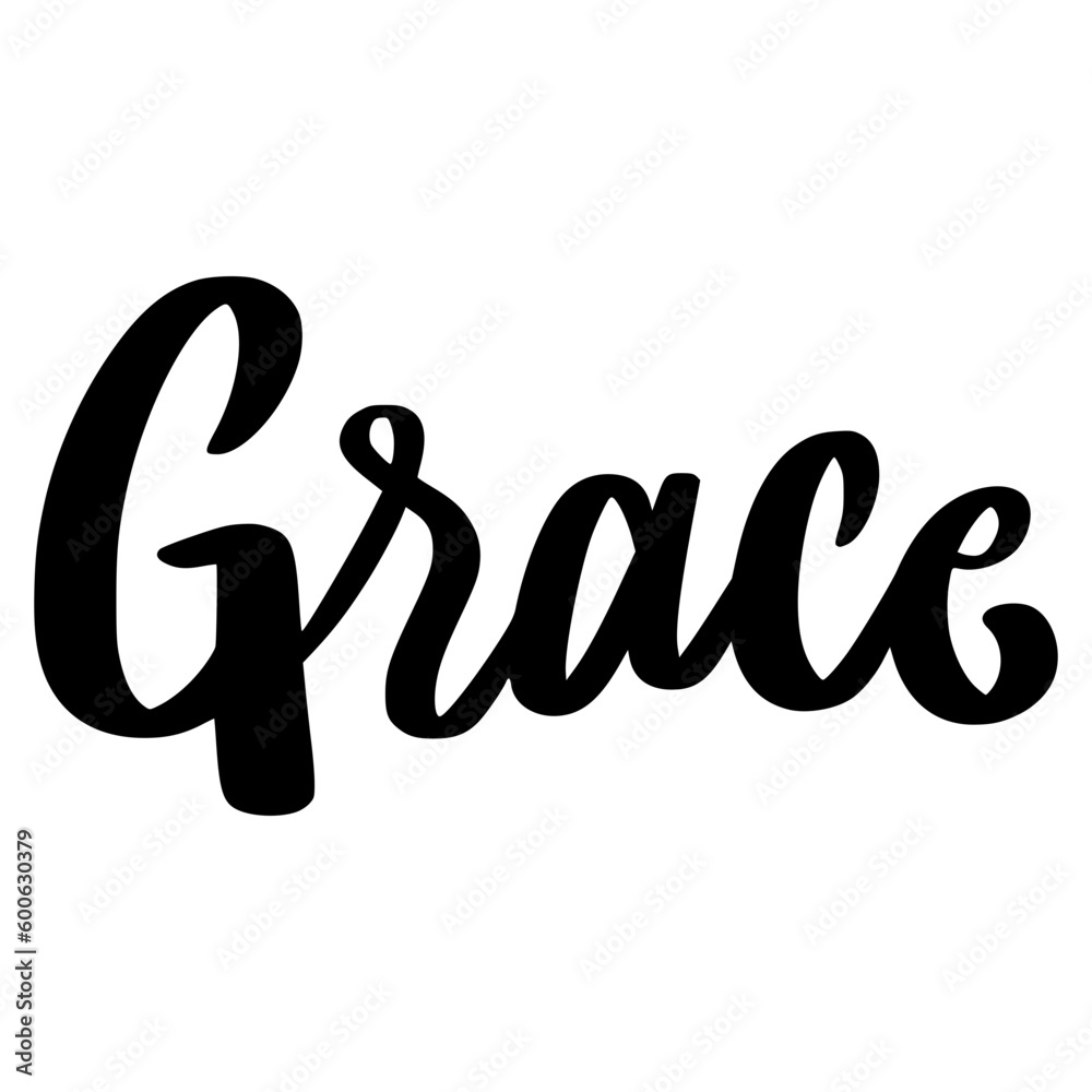 Grace Lettering. Word Ideas Lettering Stickers Grace Lettering. Word Ideas Lettering Stickers