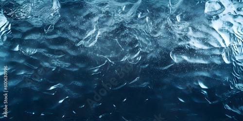 Blue ice water texture