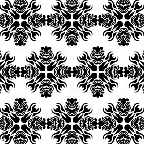 geometric cool abstract floral pattern