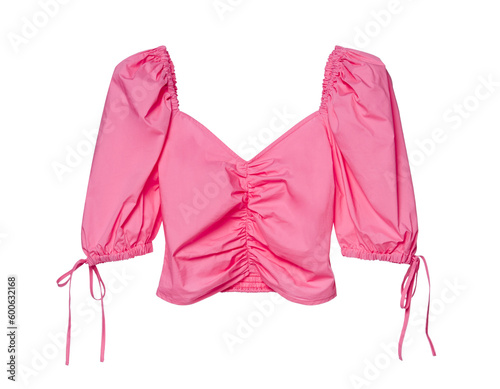 pink blouse isolated on transparent background photo