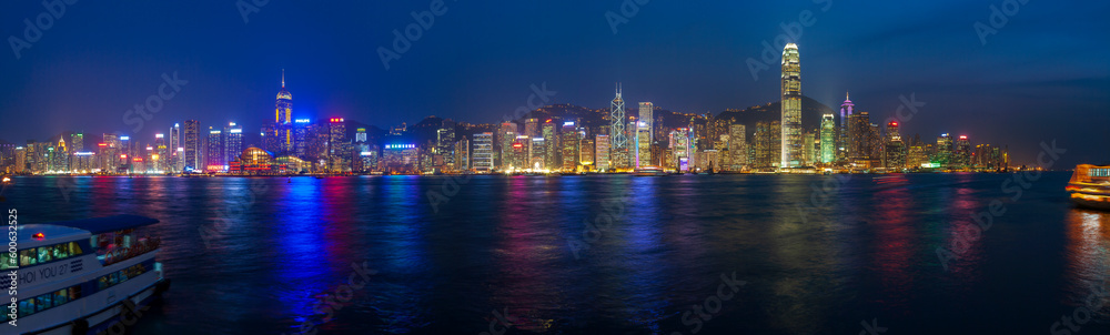 Fototapeta premium Hong Kong Cityscape at Night