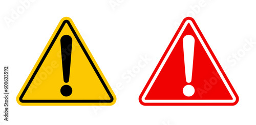  set of sign danger icon. warning sign set. isolated on white