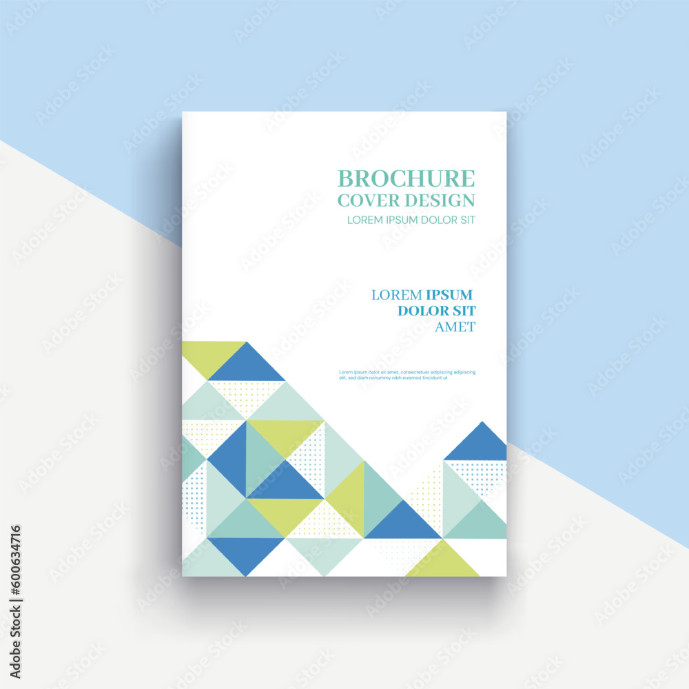 Brochure design Template with abstract geometric background. Brochure design Template with abstract geometric background.