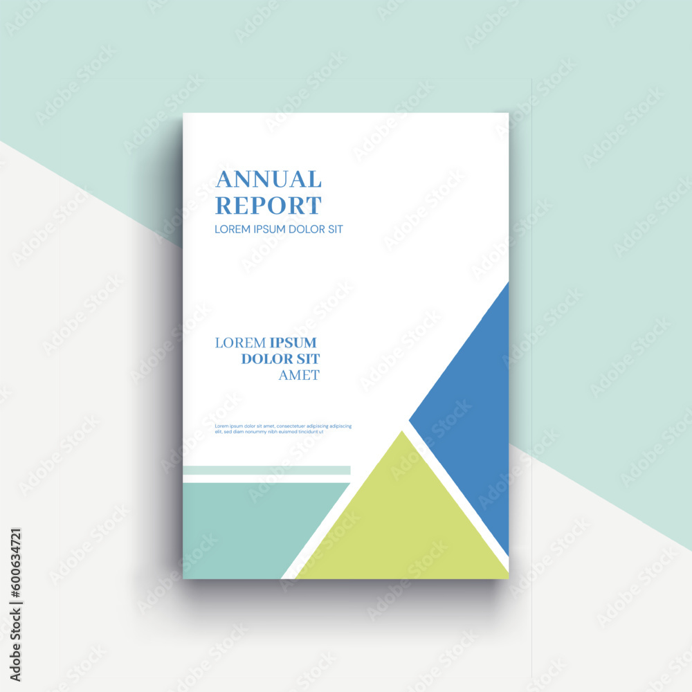 Fototapeta premium Brochure design Template with abstract geometric background.