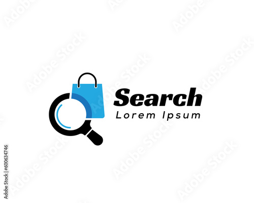 shopping search tool icon symbol logo design template illustration inspiration