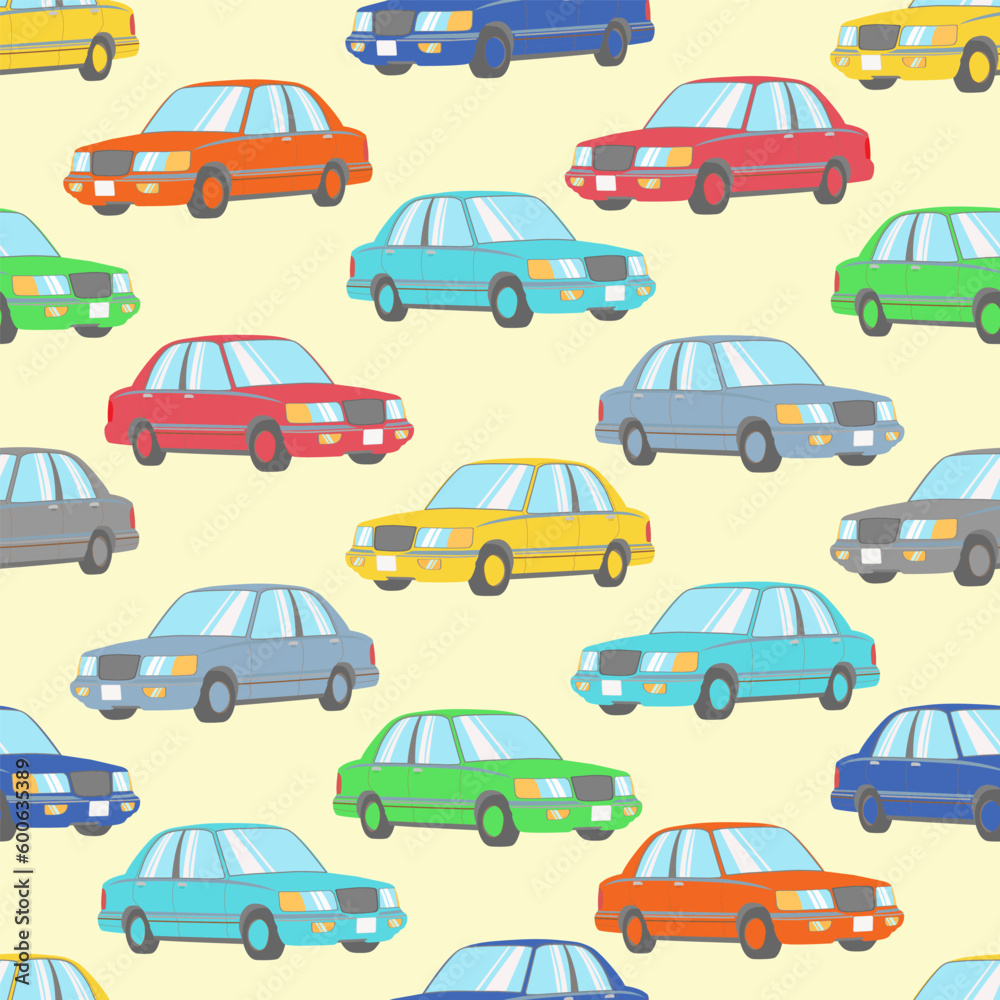 pattern with cars