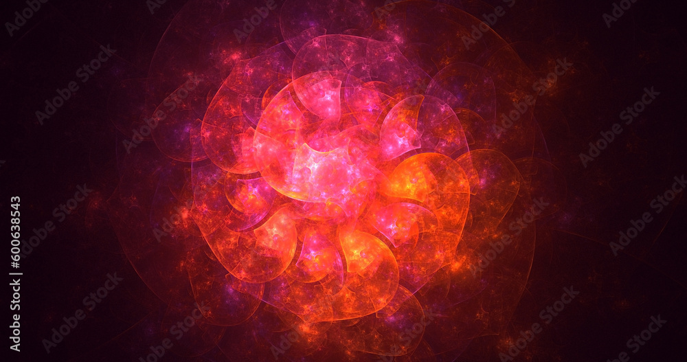 Fototapeta premium 3D rendering abstract round hole light background