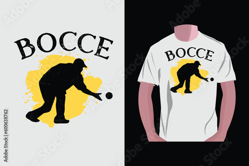 Quadro su tela Bocce ball t-shirt design, Bocce typography t-shirt design