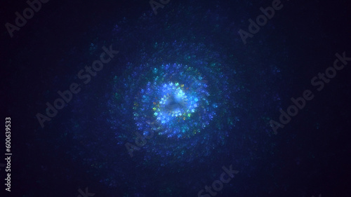 3D rendering abstract circle light background