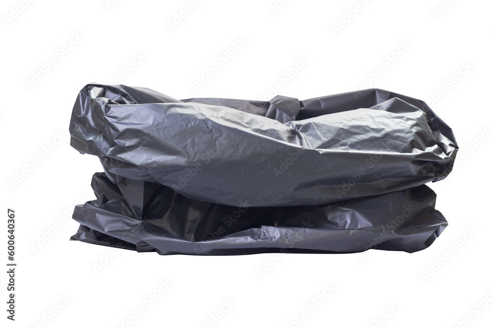 Garbage bags isolated on white background. Garbage bags isolated with clipping path.