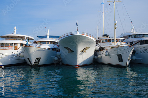 Luxury yacht, detail, northern Mediterranean
